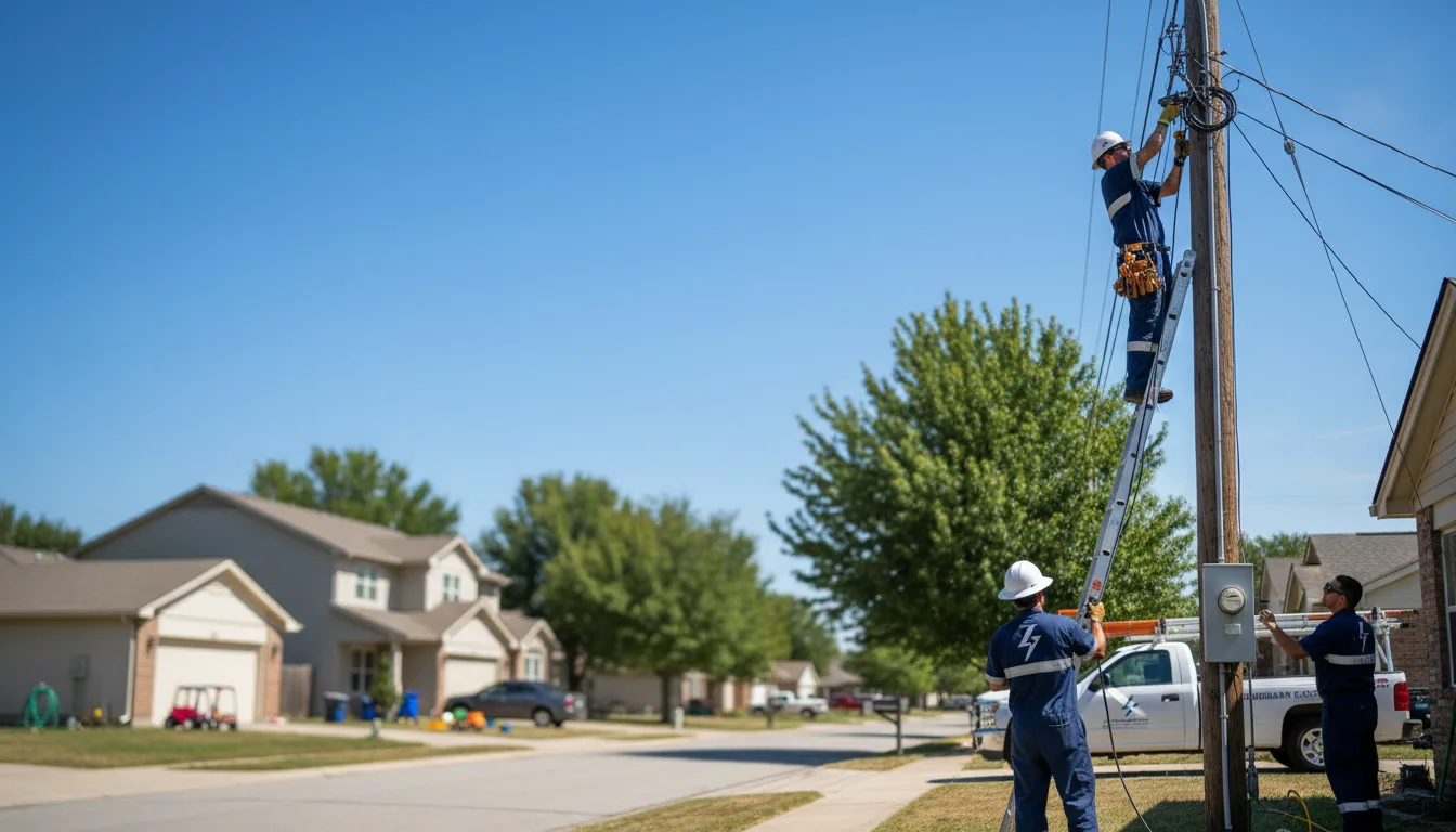 Residential electrician providing installation services in Etoile, KY